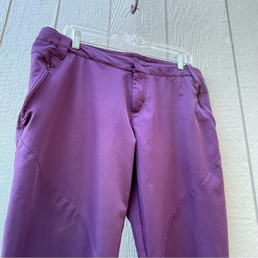 Nike Pant‎ Women's L(12-14) Straight leg, zipped pockets/slits bottom purple,VTG - Picture 3 of 15